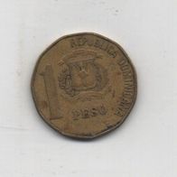 Münze Dominikanische Republik 1 Peso 1992