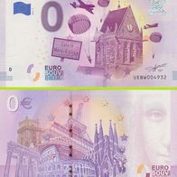 0 Euro Schein Airborne Museum UEBW 2018-2 selten Nr 4932