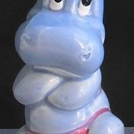 Ü-Ei Figur 1988 Die Happy Hippos - Wasser Walli - hellblaue Bemalung