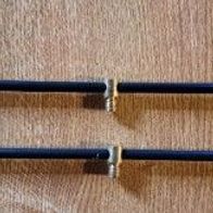 Neu! 2 Cormoran Rutenauflage Buzzer Bar 40cm Rute Angel Buzz Bar Auflage Schwarz