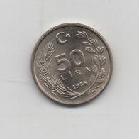 Münze. Türke.i 50 Lira 1986