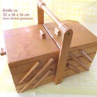 Sortierkasten * Nähkästchen 3 Etagen * Holz natur Nähkasten