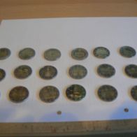 18 verschiedene 2-Euro-Münzen Bundesländer Deutschland