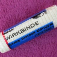 Original DDR Wirkbinde Viskose 8 cm / 4 m Wund Binde Verband VEB Vliestextilien