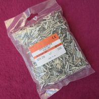 1000 St. Aderendhülsen 4mm² 15 mm verzinnt unisoliert blank Kabel Endhülse Crimp