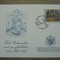 Liechtenstein 1184 - Weihnachten Karte Christi Geburt 1998