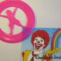 McDonald Ronald Wurfscheibe Frisbee und Autogrammkarte
