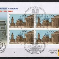 BRD / Bund 1996 Ausstellungsbeleg Salon Philatelique Paris mit MiNr. 1996 Sonderstemp