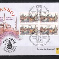 BRD / Bund 1996 Ausstellungsbeleg Istanbul 1996 mit MiNr. 1881 Sonderstempel
