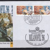 BRD / Bund 1996 Ausstellungsbeleg Milanofil ´96 Mailand mit MiNr. 1847 Sonderstempel