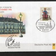 BRD / Bund 1996 Ausstellungsbeleg Frimaerker Forum ´96 mit MiNr. 1738 Sonderstempel