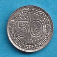 50 Reichspfennig, 1935 F Nickel J.324