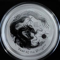 Lunar II -Drache - 2012 - 2oz Silber 999