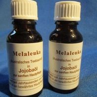 Melaleuka original Australisches Teebaumöl in Jojobaöl 2 Fläschchen je 20 ml neu,