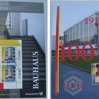 2019, BRD, Numisblatt: Bauhaus + 20-Euro-Silbermünze (0,53 oz Silber) + Mi DE 3453KB