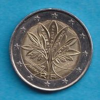 Frankreich 2 Euro 2024 Stilisierter Baum