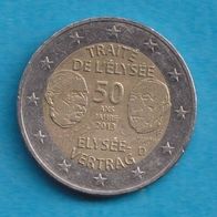 Deutschland 2 Euro 2013 F 50 Jahre Elysee Vertrag
