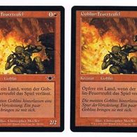 2x "Goblin-Feuerteufel", Common aus "Legionen", ungespielt