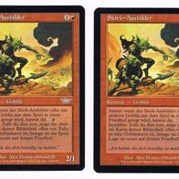 2x "Skirk-Ausbilder", Uncommon aus "Legionen", ungespielt