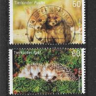047) BRD/ Bund 2014 Tiere Mi. Nr. 3047/48 kpl. Satz gestempelt