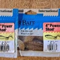 Neu 12 Berkley Power Bait Shad Twister Gummifisch Attractor Gold Dust EMPSH4-GD