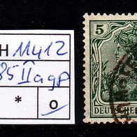 Los H11412: Deutsches Reich Mi. 85 II a, gest., gepr