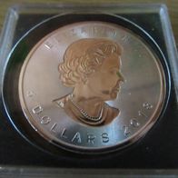Maple Leaf 2018 Incuse, 1 oz 9999 Silber, 5 Dollars, gekapselt