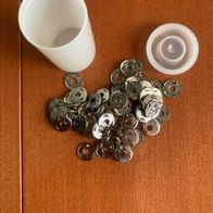 65 tlg. Set Zubehör Seidenmalerei, Klammern