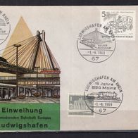 BRD / Bund 1969 Sonderbeleg Einweihung Bahnhof Ludwigshafen mit Berlin MiNr. 330 Sond