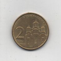 Münze Serbien 2 Dinar 2010