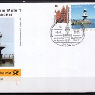 BRD / Bund 2005 Sonderbrief DP Leuchtturm Mole 1 mit MiNr. 2479 a ESST Brunsbüttel