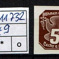 Los H11732: Böhmen & Mähren Mi. 49 * *