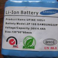 Lithium-Ion Ersatzbatterie 36V 4,4Ah Hoverboard Akku