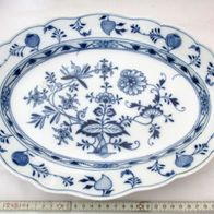 Meissener Porzellan Knaufzeit Zwiebelmuster * Schwertermarke * ovale Vorlegeplatte