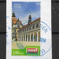 116) Post Modern - Stallhof Dresden gestempelt auf Papier