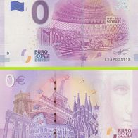 0 Euro Schein Helsinki Temppeliauktion Kirkko - Rock Church LEAP 2019-1 Nr 3266