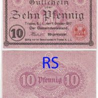 Triebes-Notgeld 10 Pfennig vom 1.10.1917