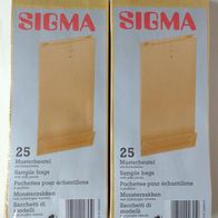SIGMA Musterbeutel 2 x 25 Stück, 100x40x245 mm, ovp