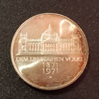 Dem deutschen Volke * 1871 - 1971 * 5 DM Silber * Vzgl * 2 Stck. !!!