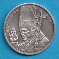 Medaille Papst Johannes Paul II. 27 gr. Messing und Silber