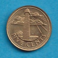 Barbados 5 Cents 1973