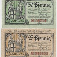 Vojens-Notgeld-Kommune 25 Pfennig ohne Datum