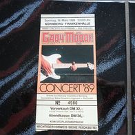 alte Konzertkarte, Gary Moore, 19.03.1989 in Nürnberg (T#)