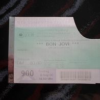 alte Konzertkarte, Bon Jovi, 08.09.2000 in Nürnberg (T#)