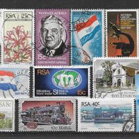 001) Südafrika Posten/Lot gestempelt