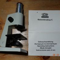 Kleinmikroskop C, VEB Rathenower Optische Werke, Max. Vergrößerung 225x.