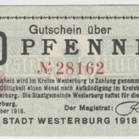 Westerburg-Notgeld 50 Pfennig vom 1.10.1918, Unterschrift Kappel