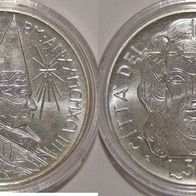 Vatikan Silber 500 Lire 1998 JOH. PAUL II. (1979-2005) Turiner Grabtuch