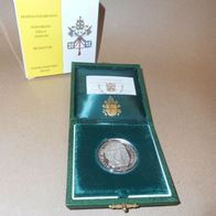Vatikan Silber PP/ Proof 500 Lire 1998 Turiner Grabtuch, Rar