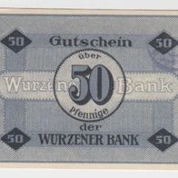 Wurzen-Notgeld 50 Pfennig Wurzener Bank vom 1.3.1917